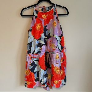 LOFT Floral Romper Size M